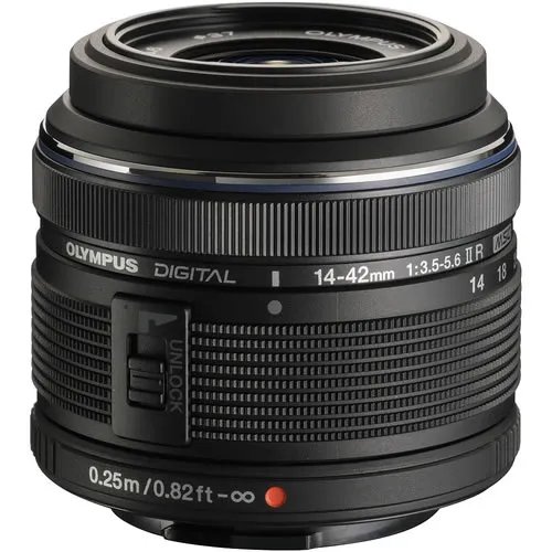 OM System M.ZUIKO 14-42MM F3.5-5.6 II Lens (Black)