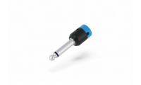 Cable Techniques Low-Profile Right Angle 1/4in TS w/Standard Cap - Blue