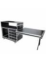 ProX ATA Flight Style Mixing Console Case 12U Shockproof Rack (2) Side Tables