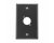 AVShop.ca Single Gang 1x D Neutrik Punch Wall Plate (Black)