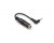 Hosa 1/4in TRS to Right Angle 3.5mm TRS Headphone Adaptor - 6in