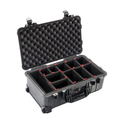 Pelican 1510TP Carry-On Case w/ TrekPak Dividers - Black