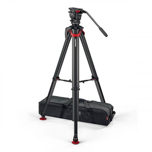 Sachtler System aktiv8T Touch&Go w/Flowtech75 Aktiv Tripod Kit, Mid-Lvl Spreader