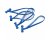 BongoTies Rubber Cable Ties (10-pack) - Blue