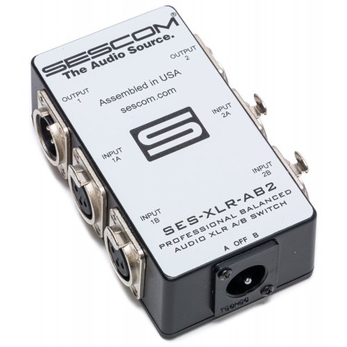 Sescom SES-XLR-AB2 2-Channel Balanced Passive XLR A/B Audio Switch
