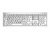 Logickeyboard Large Print Black on White ALBA Slimline Keyboard - Mac