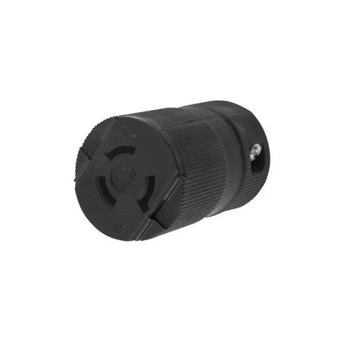 Hubbell HBL4579VBK Twist-Lock Valise Female Connector 15A 250V