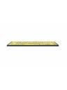Logickeyboard Large Print Black on Yellow Mini Bluetooth Keyboard - Mac
