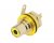 Rean NYS367-4 RCA Female Chassis Jack - Yellow