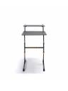 RocknRoller Compact 2-Tier Travel Keyboard Stand w/Shelf Bundle