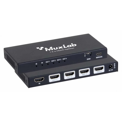 Muxlab HDMI 2.1 48Gbps 1x4 Splitter