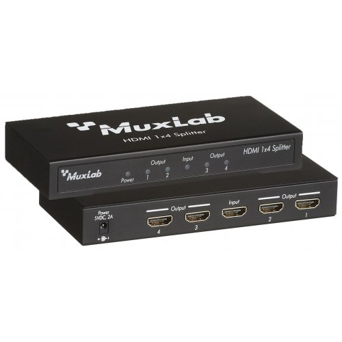 Muxlab 1x4 HDMI UHD 4K Splitter (HDCP 1.3)