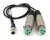 Lectrosonics MCTA6XLRF2 Dual XLRF to TA6FLX Line Level Adapter Cable