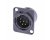 Neutrik NC6MD-L-B-1 6-Pin XLR Male D-Type Panel Mount (Black)