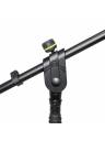 Gravity Mic Stand w/ Round Base & 2-Point Boom - 790mm