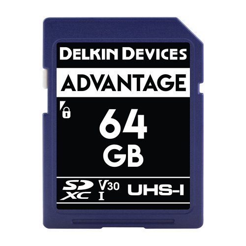 Delkin Devices Advantage UHS-I (U3/V30) SD Memory Card - 64GB