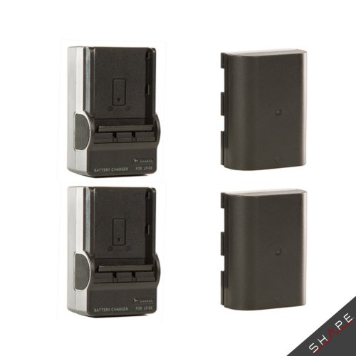 Shape Charger Kit with 2x LP-E6 Batteries & 2x Chargers