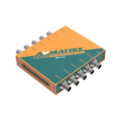 AVMatrix SD1191 1×9 SDI Re-Clocking Distribution Amplifier