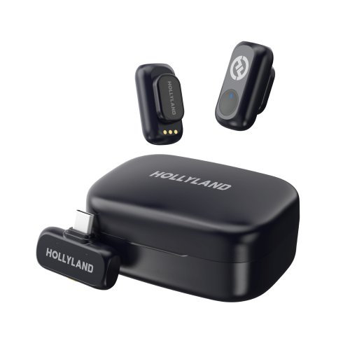 Hollyland LARK A1 Duo Wireless Microphone System - Space Gray