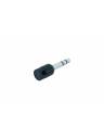Cable Techniques Low-Profile Right Angle 1/4in TRS w/Large Cap - Black