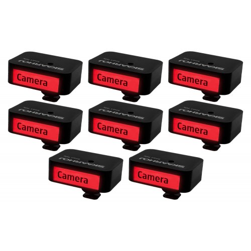 SKAARHOJ Smart Tally PoE Tally Lamp w/ Raw Panel, TSL & HTTP Control - 8 Pack