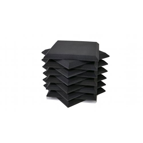 Soundcontrol Acoustics SuperFirm Beveled Foam Panels 2x24x24 Inch - 12 Pack