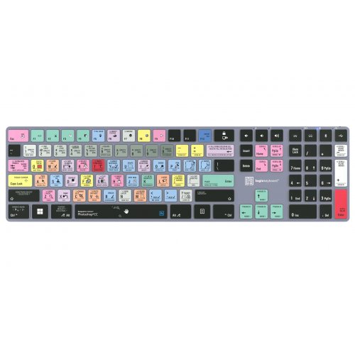 Logickeyboard Adobe Photoshop CC TITAN Wireless Backlit Keyboard - PC