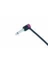 Cable Techniques Low-Profile Right Angle 1/4in TS w/Large Cap - Purple