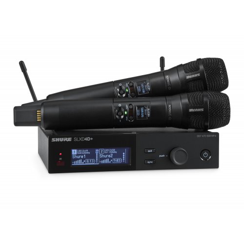 Shure SLX-D+ Dual Digital Wireless Handheld System w/Nexadyne 8/C Microphones