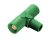 Hubbell HBLPTGN Camlock T Splitter ( Female / Male / Male ) - Green