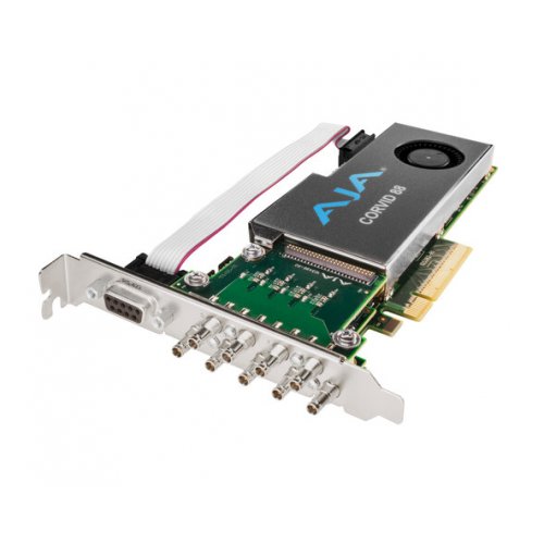 AJA CRV88-9-T Corvid 88 8-Channel 3G-SDI I/O Card with Fan (Tall Bracket)