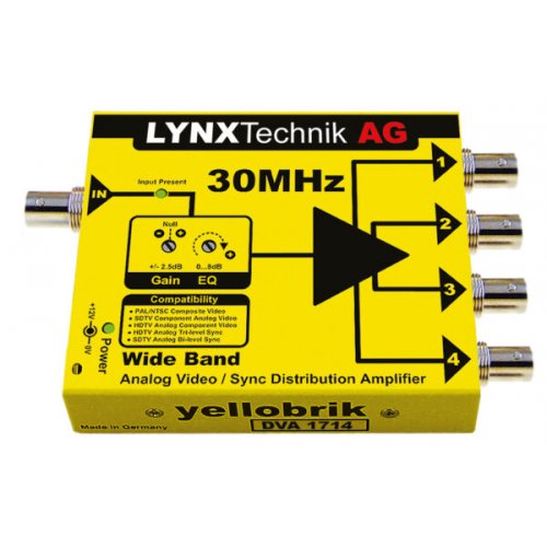 LYNXTechnik yellobrik DVA 1714 1x4 Analog Distribution Amplifier