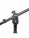 Gravity Microphone Stand w/ Tripod Base & 2-Point Adjustment Boom