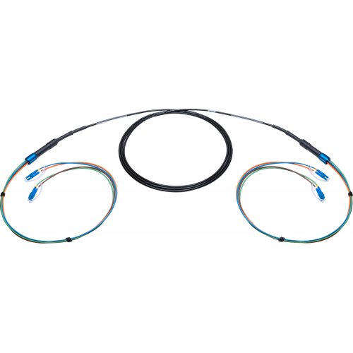 Camplex 4-Channel LC-Single Mode Fiber Optic Tactical Cable - 50 Foot