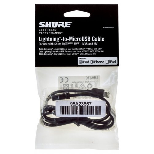 Shure AMV-LTG Replacement Lightning Cable for Shure MV Series