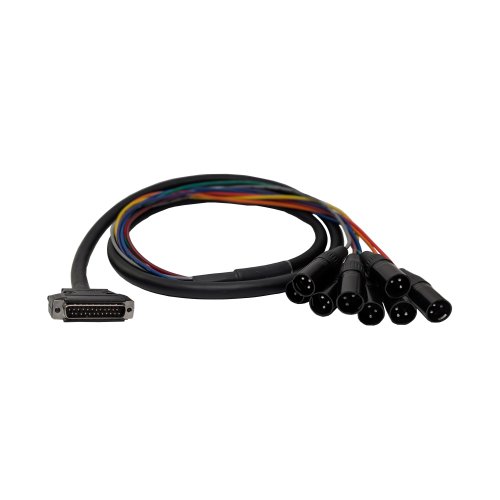 BRTB Stealth DB25 Male to XLR Male Balanced Snake - 15 Feet