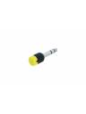 Cable Techniques Low-Profile Right Angle 1/4in TRS w/Standard Cap - Yellow