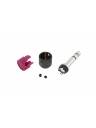 Cable Techniques Low-Profile Right Angle 1/4in TRS w/Large Cap - Purple