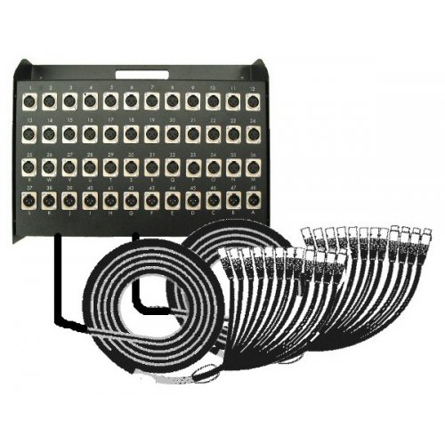 BRTB Dual Split Snake 24 Channel - 150Ft