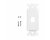 AVShop Decora Strap 1-Port Keystone - White