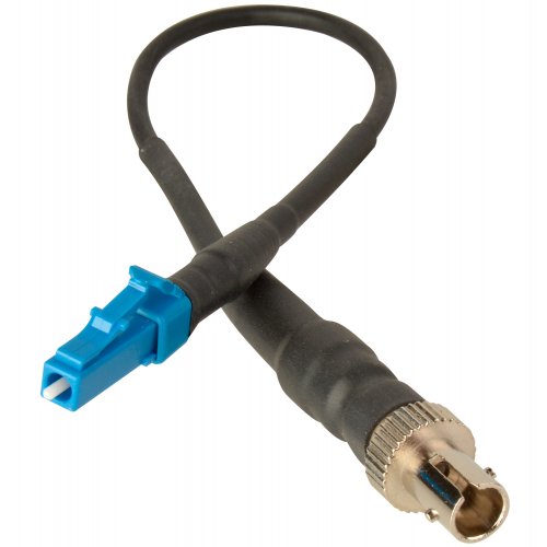 Camplex ST Female to LC Male Single Mode Fiber Optic Tactical - 8 Inch