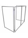 ProX Collapse and Go 4 Panel DJ Facade (White Frame)