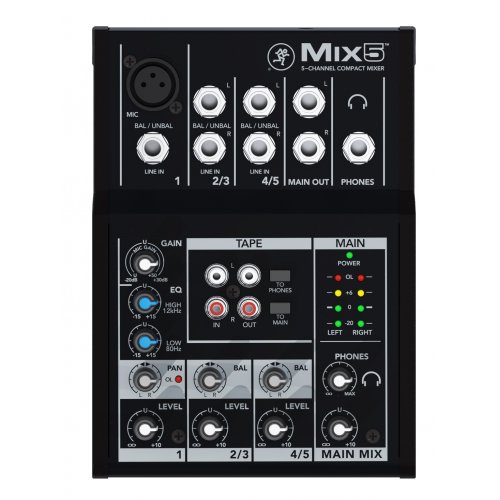 Mackie Mix5 Compact 5-Channel Mixer