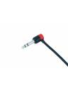 Cable Techniques Low-Profile Right Angle 1/4in TRS w/Large Cap - Red