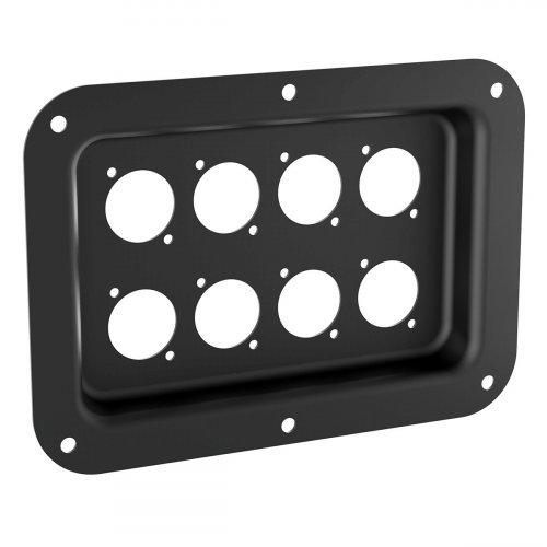 Penn-Elcom Road Case Dish for 8x D-Type Connectors - Black