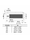 AVShop 6U Hinged Vented Rack Panel with Slam Lock