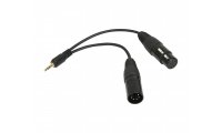 Nanlite 3.5mm to Dual 5-Pin (M/F) DMX Adapter Y-Cable