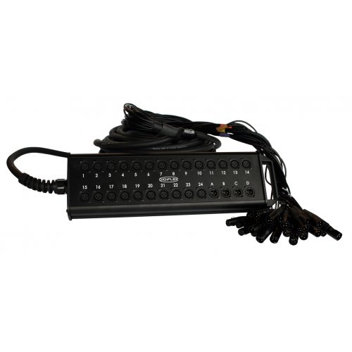Digiflex HE24-4X-100 XLR Snake - 24 Sends / 4 Returns - 100 Feet
