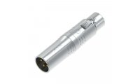 Seetronic MA3M5F 3-Pin XLR Male to 5-Pin XLR Female Adapter