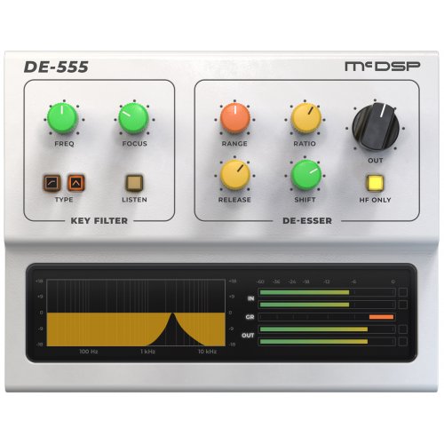 McDSP DE555 De-Esser HD v7 Plug-in (Download)